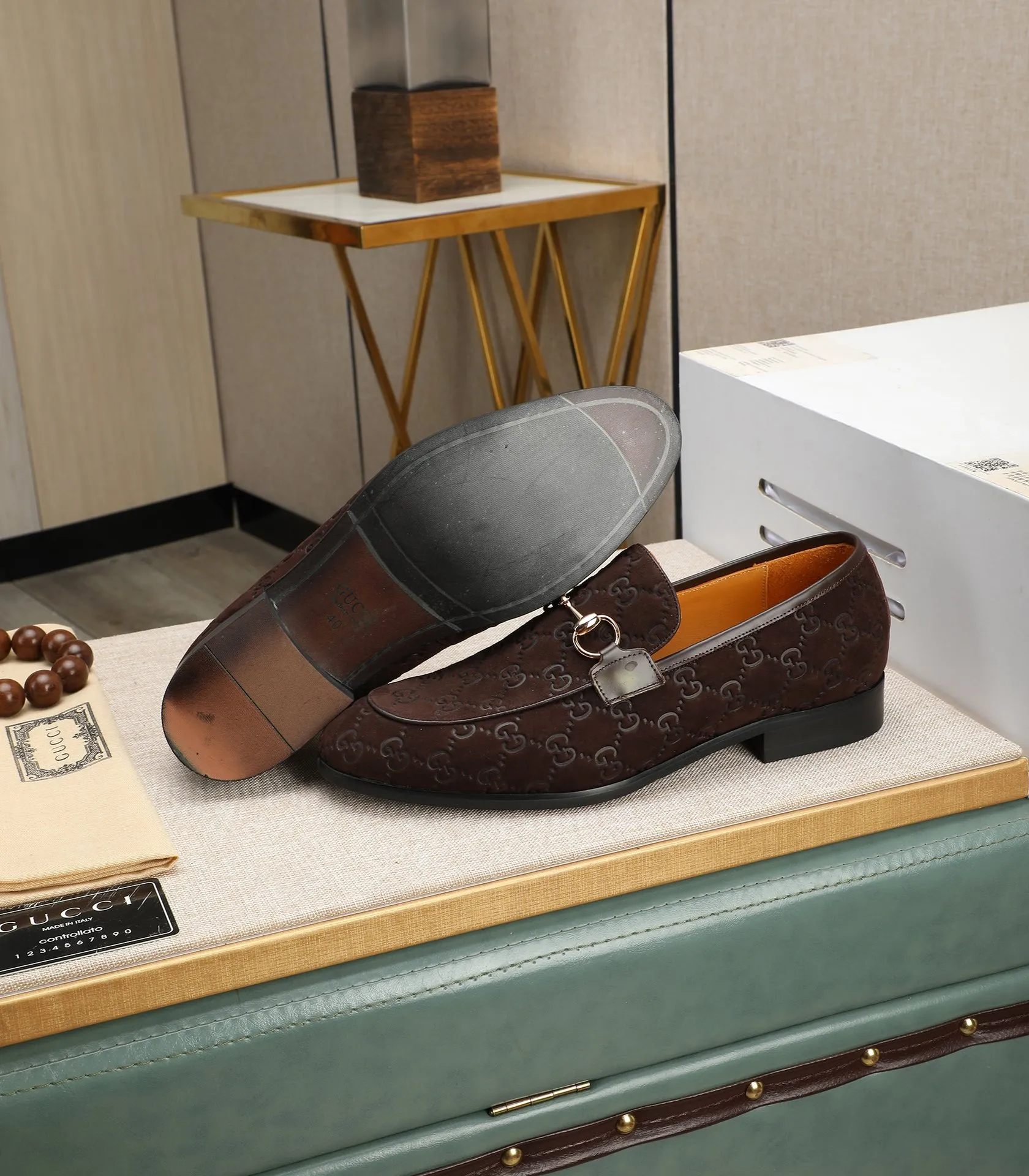 Men's shoes💰540📛📛Original (water-dyed cowhide) Gucci GUCCI official website formal shoes🌀 Italian🇮🇹imported cowhide➕top imported water-dyed cowhide lining💋Finely handmade original bottom, the real thing looks better when photographed in person Standard size 38-44